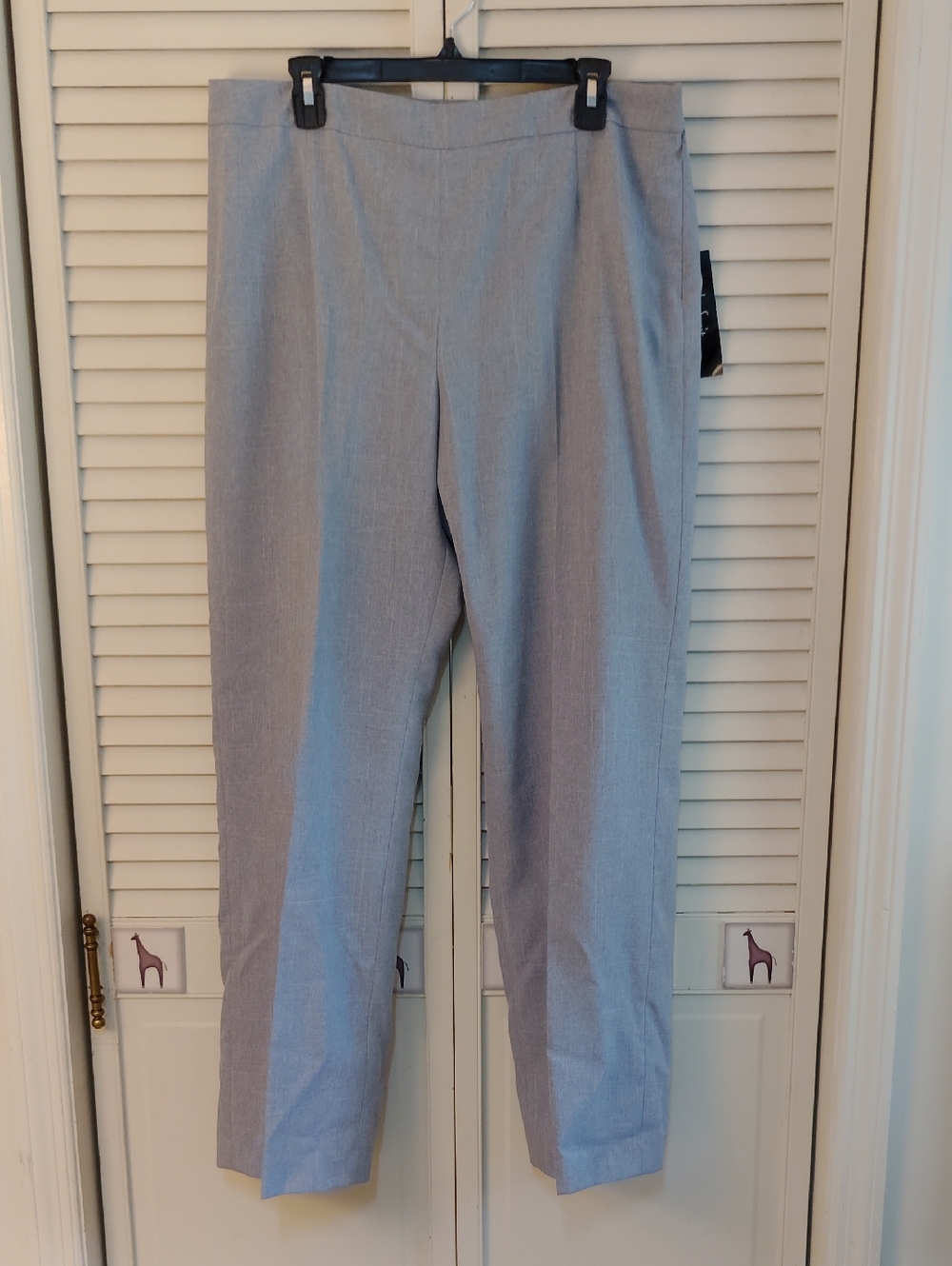 Le Suit Light Blue Women's Pant Suit Jacket & Straight Pants - Picture 8 of 11